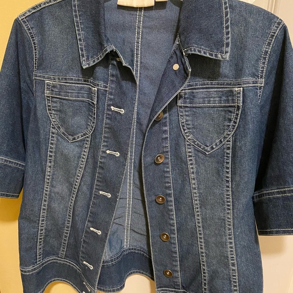 Coldwater Creek Short Sleeve Denim 